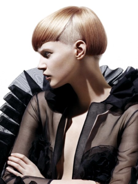 Modern undercut hair for women