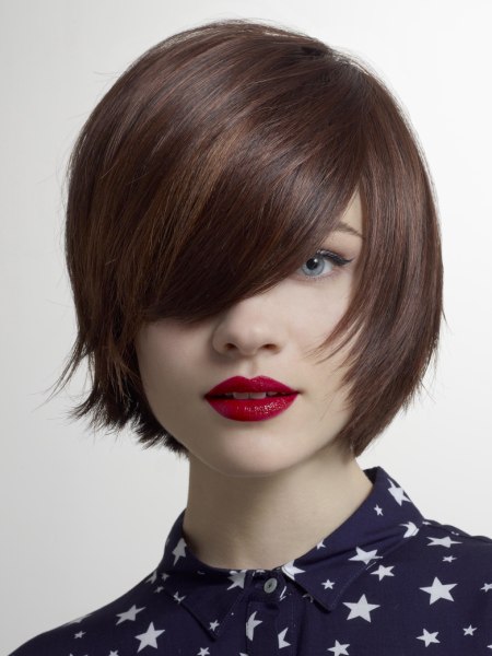 Contemporary short haircut