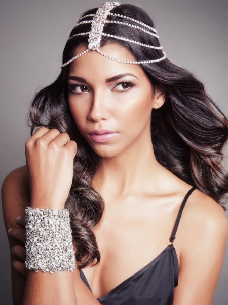 Headpiece inspired by Indian brides