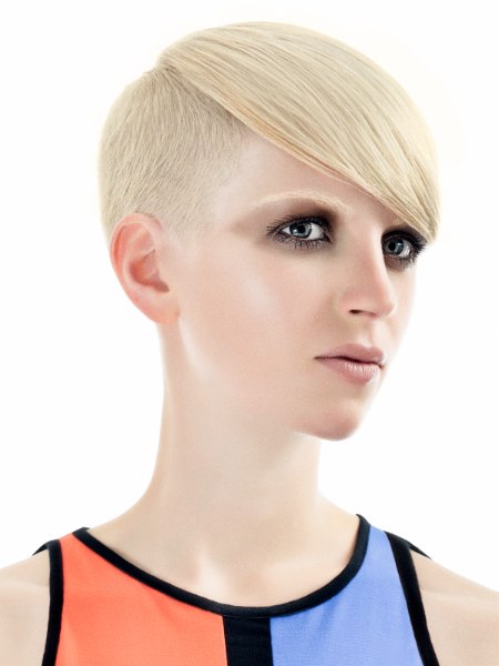 Modern short hair design with an undercut