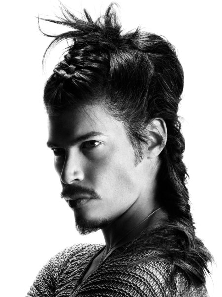 Men's hair for a native American look