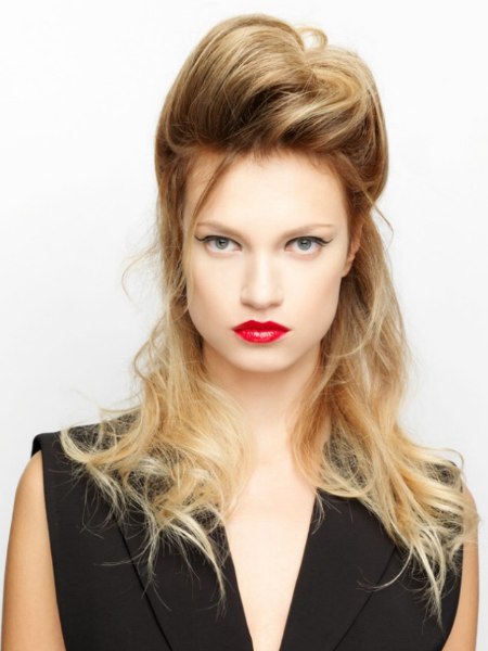 Posh half-up style for hair