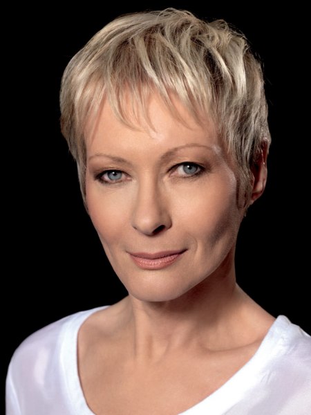 Vital short haircut for older women