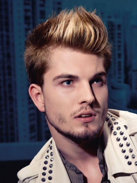 Hair with highlights for men
