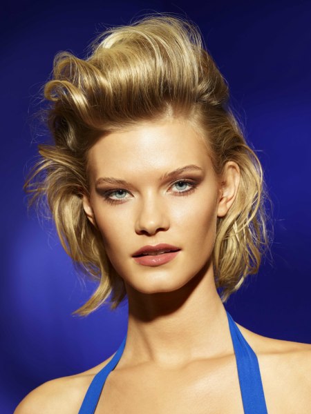 Easy, no-fuss hairstyle with a lifted fringe