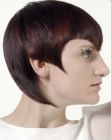 Modern pixie cut with precision cutting and arrow like points