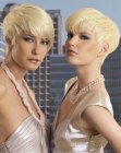 Modern blonde pixie cuts with a classy appeal