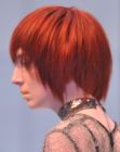 Gothic style with a choppy outline for red hair