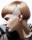 Modern short haircut with an undercut