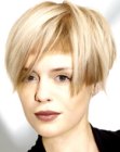 Short two cuts on one head hairstyle