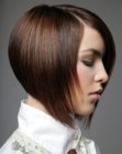 Soft bob with increasing length towards the front