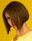 Short bob with gradation on the back for volume