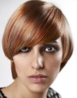 Classic short hairstyle inspired by 1960s fashion