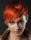 Glossy red hair with smooth layers