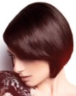 Chin length bob with a soft curve that frames the face