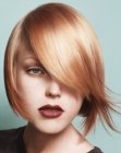 Short bob with irregular lengths and modern movement