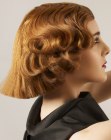 Gatsby bob with a contrast of finger waves and sleek elements
