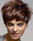 Trendy pixie cut with layers that gradually lengthen