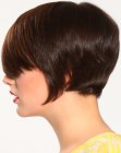 Short disconnected haircut with several hair lengths