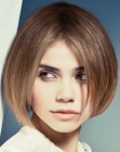 Light chin length bob with textured tips and bounce