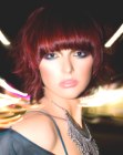 Radiant red hair with highlighting and lowlighting