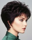 Spiky 1980s hair