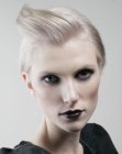 Short wearable haircut with gothic elements