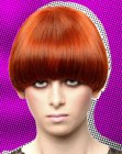 1960s mod haircut with a bowl shape and undercutting