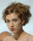 Short vintage inspired hairstyle with waves and angles