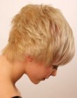 Easy to wear pixie cut for blonde hair