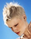 Very short hair with layers and spikes for women