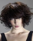 Short bob with layers and a lot of volume