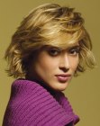 Modern bob cut with box layers and full-volume styling