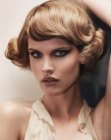 Combination of a pageboy and a classic bob