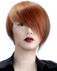 Short contour cut for Asian hair