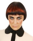 Soft and fresh short hairstyle with pointcut bangs