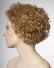 Short hairstyle for women with natural curls