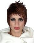 Longish and easy to wear 1960s pixie cut with pointed tips