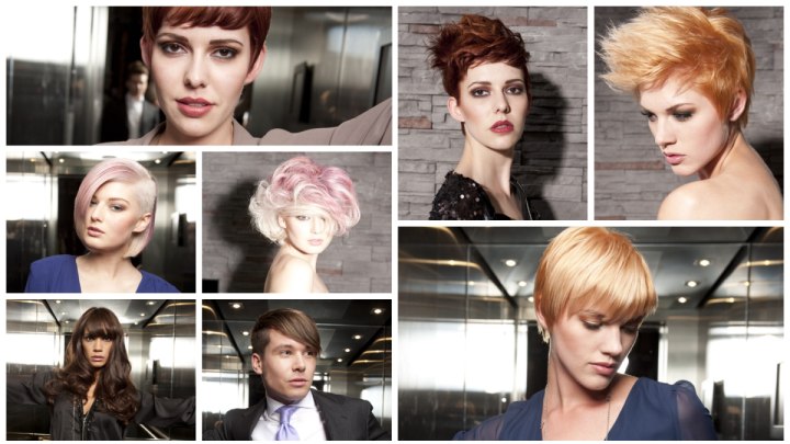 Daring hairstyles and hair colors