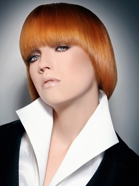 Razor-cut bob with a soft edge