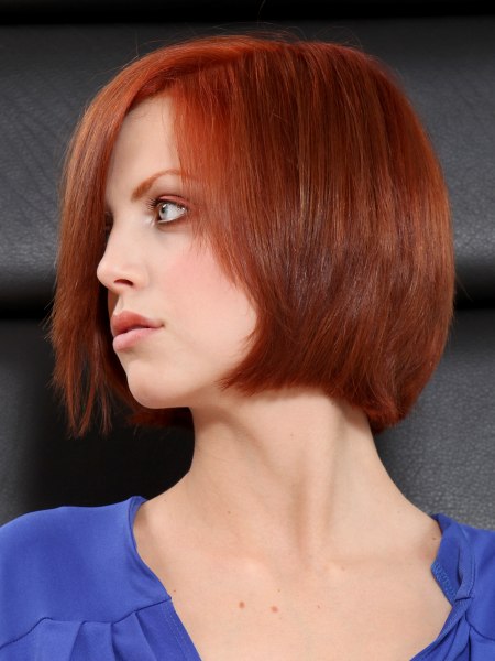 Simple short bob haircut