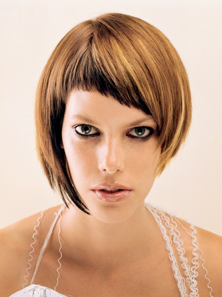 Hairstyles with asymmetric lines and a combination of short and long