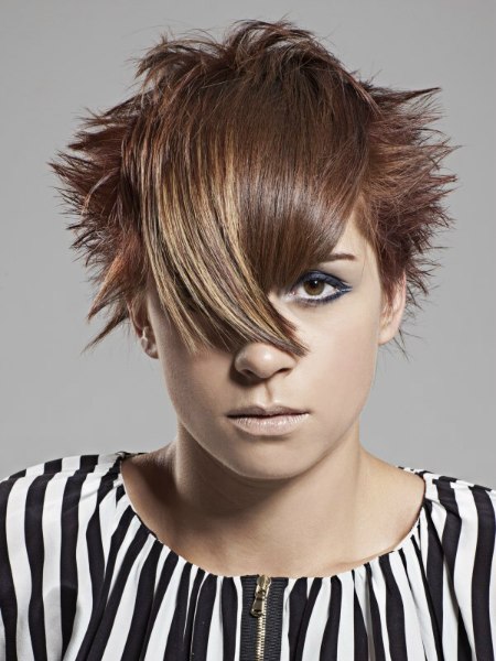 messy punkish | Punk hair, Rock hairstyles, Rocker hair