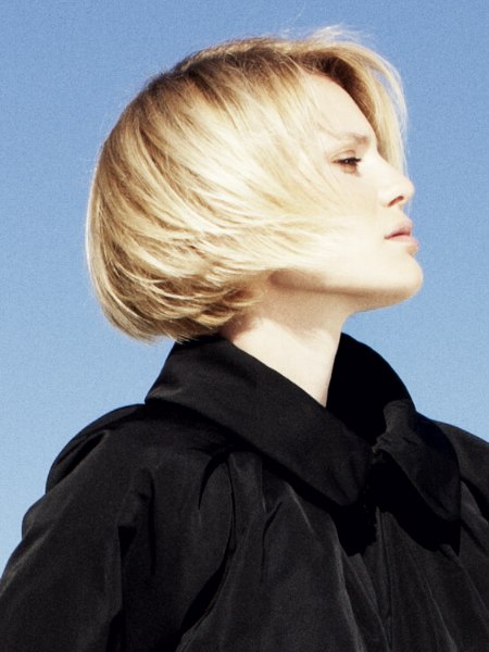 Short and sporty bob hairstyle