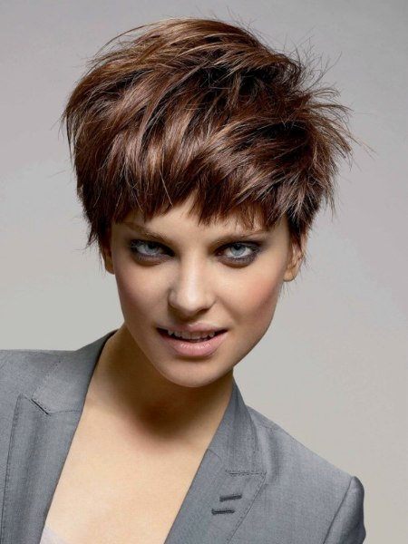 Trendy pixie cut for the office