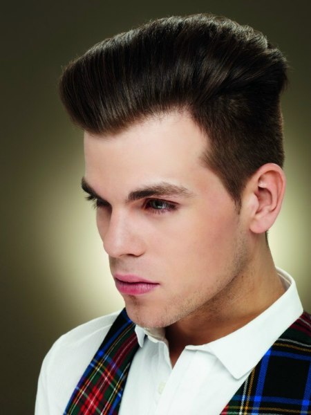 Short clipper-cut hair for men