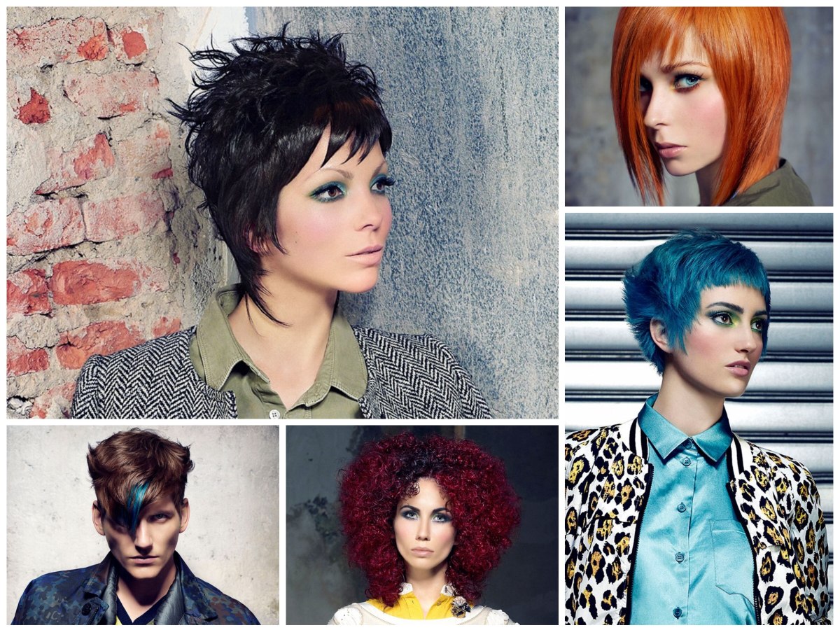 Vibrant Punk Hairstyle with Turquoise and Teal Colors