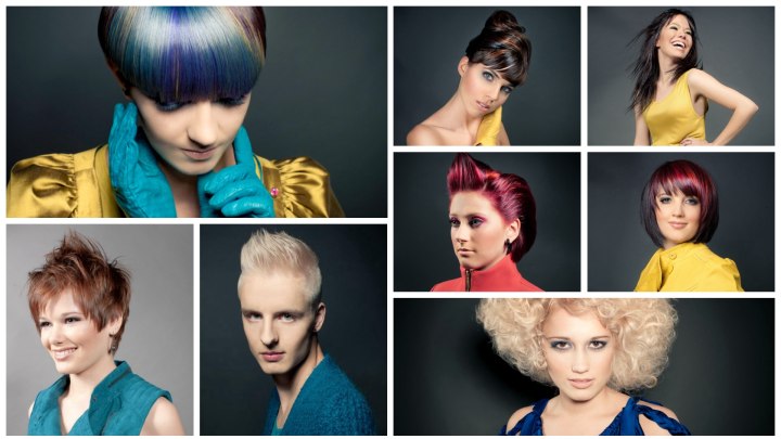 Hair styles and colors inspired by nature