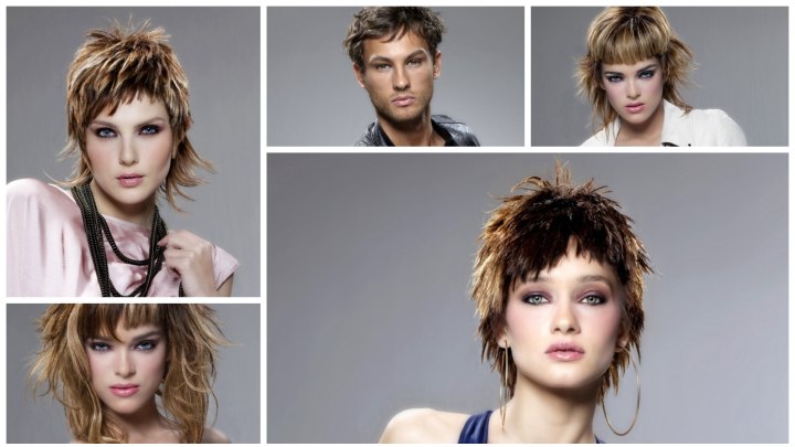 Fashion hairstyles with a hint of eccentricity