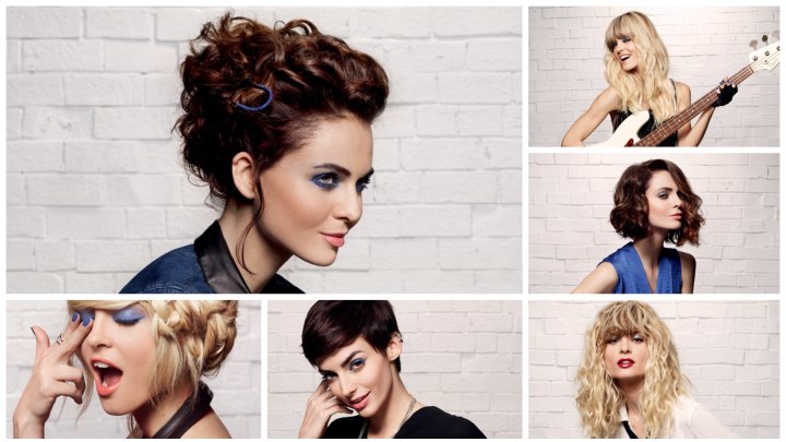 Long and short female rock hairstyles